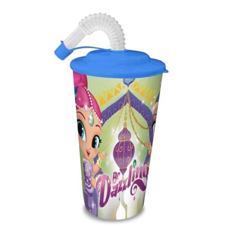 Shimmer & Shine Blue 500ml Tumbler With Straw £2.59
